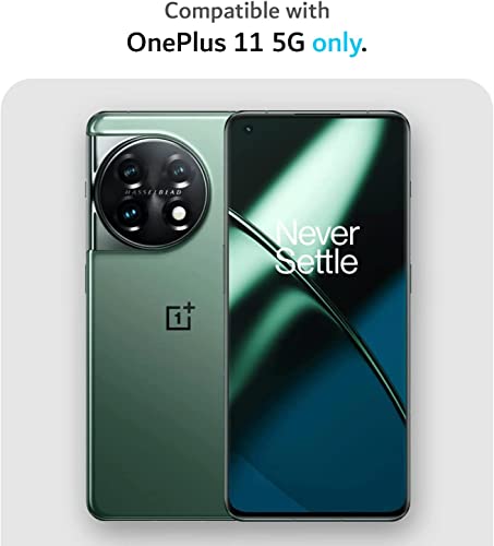 Image of DIZORO Compatible with Oneplus 11 5g Back Cover with Upgraded Square Edges for Camera Protection Shockproof Flexible Matte Liquid Silicone Mobile Phone Case (Black)