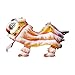 MotiveTech Chinese Marionette Lion Toy,Chinese New Year Decoration,Souvenir 2025 Portable Hand String Lion Dance Puppet Festival Party, Yellow White
