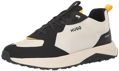 HUGO Men's Kane Mix Material Running Inspired Sneaker