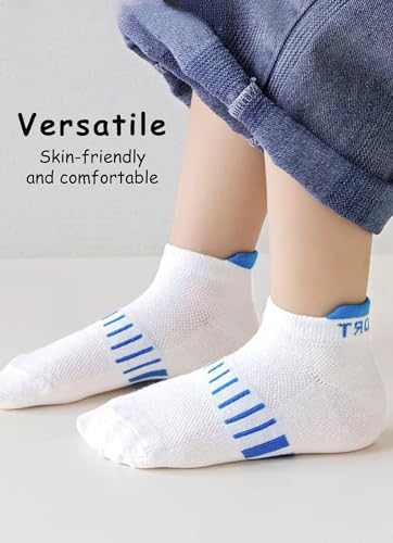 1-12 Years Toddler Boy Thin Mesh Sports Socks Stretch Seamless Breathable Crew Socks 5 Pairs2