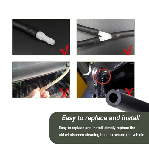 image for YYTQP Windshield Washer Hose Kit, 4 Meter Washer Fluid Hose with 12 Pc