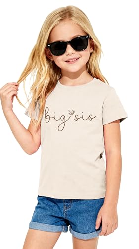 Big Sister Shirts for Girls Promoted to Big Sister T-Shirt Sis Announcement Tee Tops
