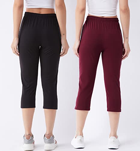 Image of Modeve Women Solid Cotton Blend Capri for summer|| Summer Wear