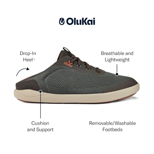 Image of OluKai Men's Moku Pae Slip-On Boat Shoes, Cushioned Deck & Dock Shoe