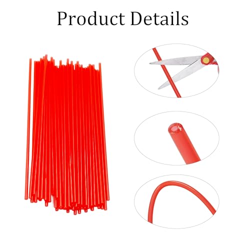 100 piezas de tubos extensores rojos para aerosol miniatura 4