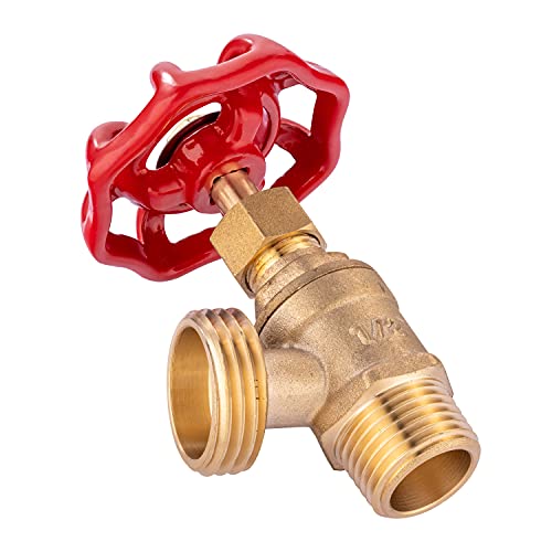 Efield Boiler Drain 1/2 Inch Mip X 3/4 Inch Mht, Brass #TOP1