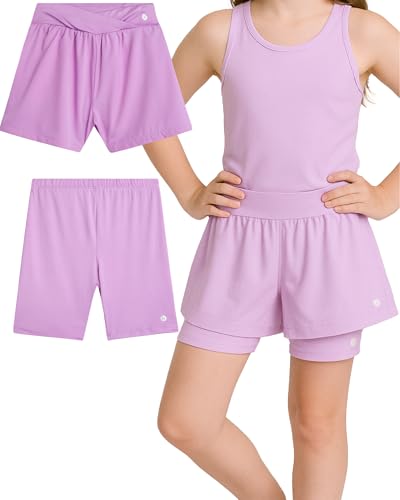 Short de sport fille RBX idéal pour l'entraînement le cyclisme et les loisirs d'été