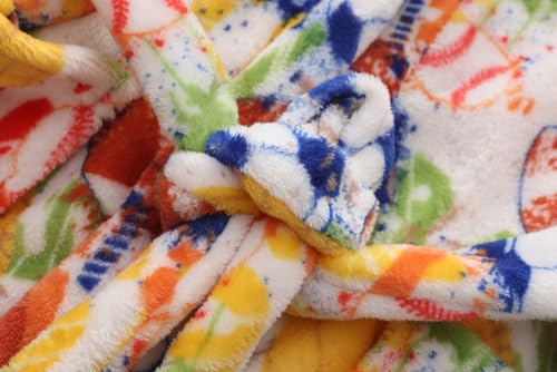 Image of Girls Fleece Hooded Robes Kids Warm Bath Robe for Girls Soft Fuzzy Bathrobe