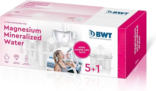 BWT Cartouche filtrante, enrichie au magnésium, Compatible Brita Maxtra, Pack 5+1 814335