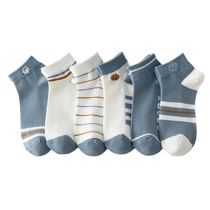 Ankle Length Comfort Socks for Men Women, Soft Breathable Cotton Blend Low Cut Socks, Stretch Fit Casual Socks,Socks for Walking Gym School Office Travel Unisex Free Size Multicolor-image-31