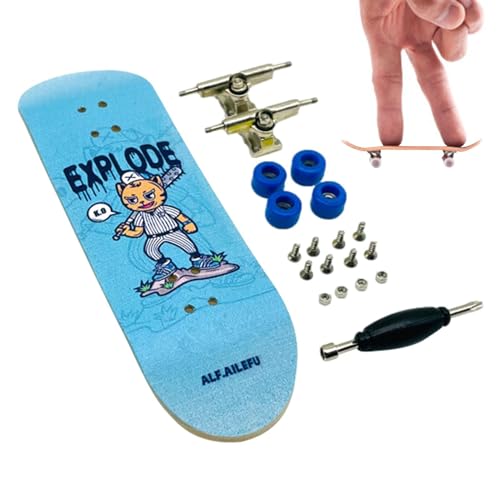 Genérico Mini Juguetes de Monopatín | Monopatín de Madera de Arce Mini Scooter Texturas delicadas de Bajo Ruido, 3 toque cómodo y liso para suelos de sofás