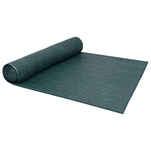 Qnotici Écran de Jardin en matériau HDPE, écran de Protection de la Vie privée extérieur, écran de terrasse de Style Moderne Pratique Familial 1 x 10m (Largeur x Longueur) - Vert Cover