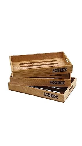 Large Spanish Cedar Tray Set (3) for Medium Fog Box Cigar Travel Humidor Premium Storage Upgrade