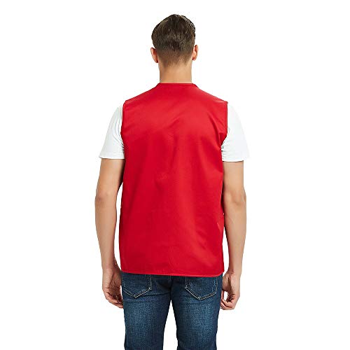 TopTie Adult Supermarket Volunteer Vest Travel Safari Multi-pocket Waistcoat4