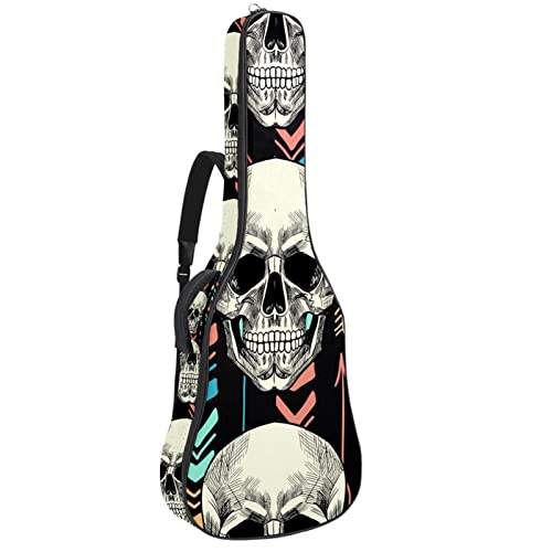 Sac à dos pour guitare acoustique imperméable avec motif panda mignon et organiseur intégré.