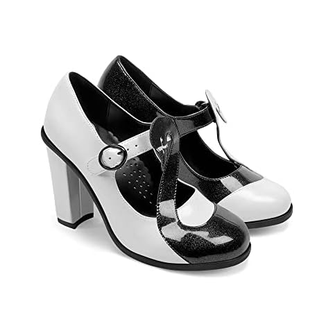 Hot Chocolate Design Chocolaticas High Heels Black Swan Women's Mary Jane Pump Multicoloured HCD 41 Cover