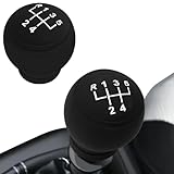 HHZL Automotive Gear Shift Knob Cover, 5-Speed Left Manual Transmission Silicone Shift Knob, 0.705 Ounce Weight Anti-Slip Protective Gear Lever Cover Universal for Most Cars Interior Accessories
