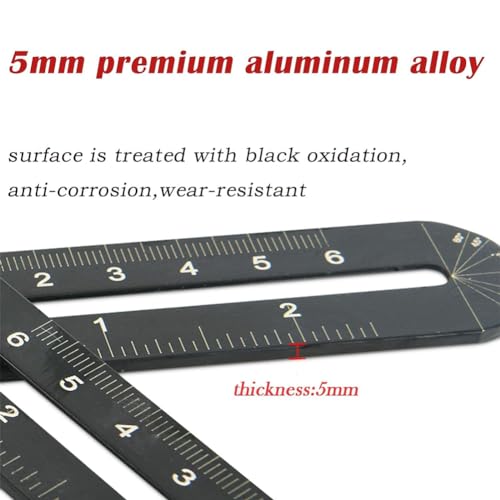 Malloy 16 Fold Multi Angle Measuring Ruler with Opening Locator Ceramic Tile Opening Locator - Image 6