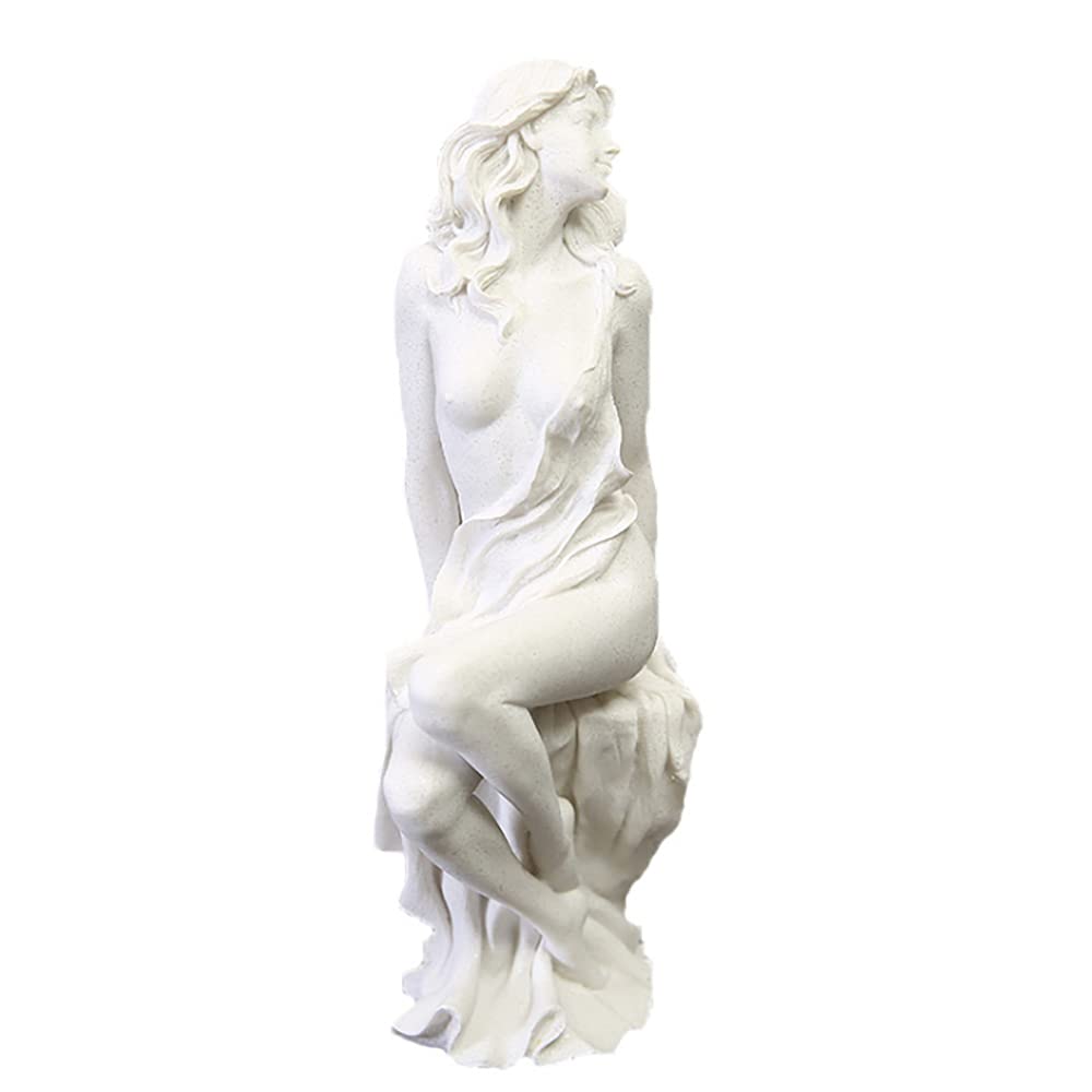 ANCLLO Estatua de belleza abstracta moderna de estilo nórdico, accesorios de decoración del hogar, escultura de arenisca, adornos para el hogar, escultura