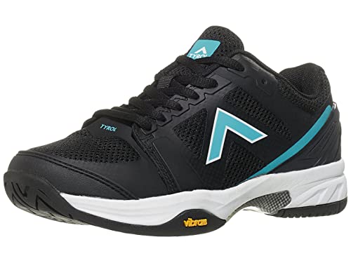 Tyrol Women's Striker Pro V Pickleball Shoes (Black/Teal) (9.5)