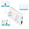 TOP-UP Flat USB Wall Charger 18W PD Ultra Slim Dual Port USB-C & USB-A Fast Charging Adapter for iPhone 17/16/15/14/13/12 Pro Max/Air, iPad, AirPods, Samsung Galaxy S24/S23, Google Pixel, More