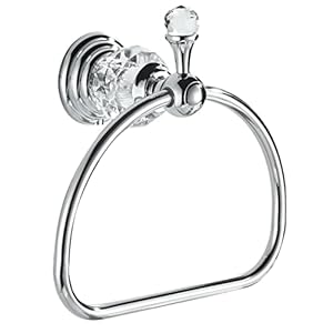 Wolibeer Kristall-Chrom Handtuchring Luxuriös