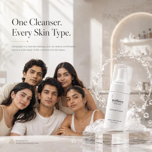 Image of Brilliance Foaming Face Wash 100ml with 1% Salicylic Acid, Ceramide & Vit C