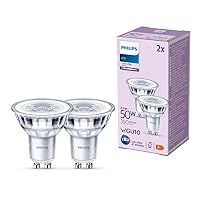 PHILIPS – PHILIPS Classic LED GU10 Lampe, 50W, klar, neutralweiß, nich