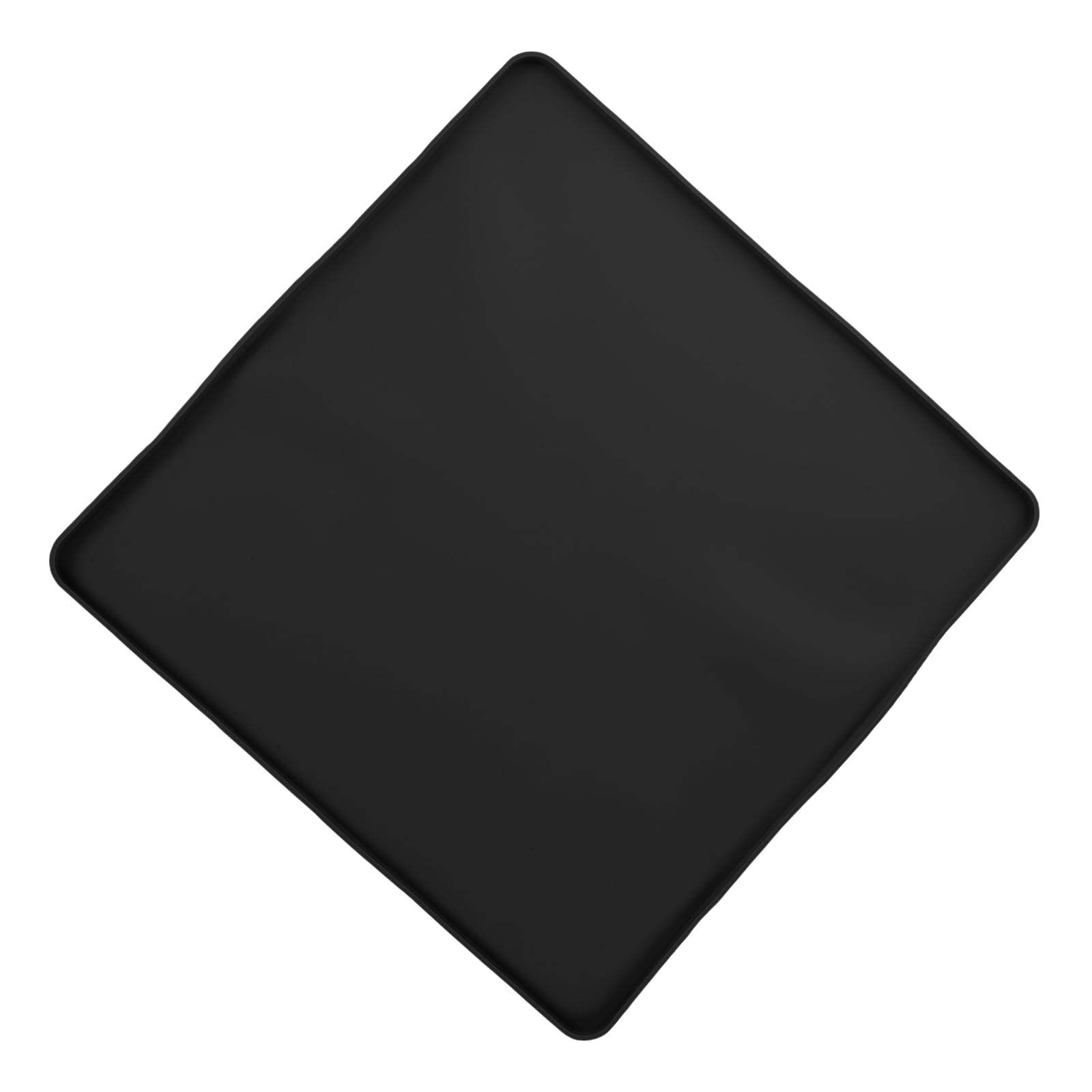 GARVALON Vasca di raccolta in silicone con bordo rialzato, 40 x 40 cm, antiscivolo, per deumidificatori e macchine da caffè, vaschetta di condensa flessibile per la protezione di piani di lavoro e