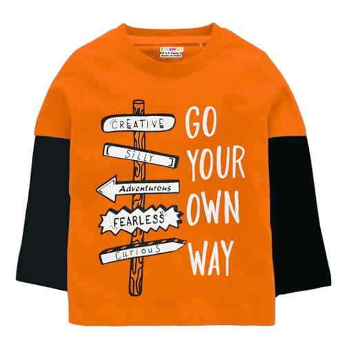 Image of Kuchipoo Boys Full Sleeves Cotton T-Shirt