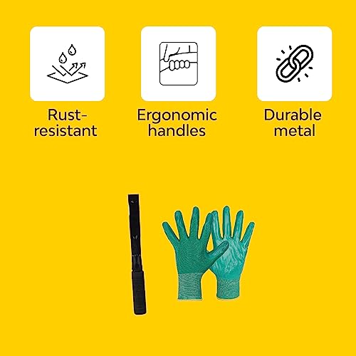 Kraft Seeds Gift Tool Kit for Garden - 8 Pcs (Cultivator, Fork, Trowels, Weeder, Hand Gloves, Pruner Cutter, Cutter Tool) | Agriculture Tools for Home Gardening | Gardening Accessories with Scissors