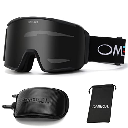 OMEKOL Double Layers Anti-Fog Ski Goggles OTG For Men Women ...