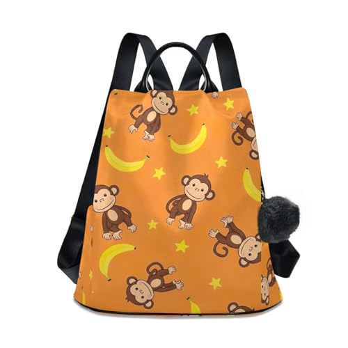 Mochila antirrobo para mujer Playful Brown Monkeys para viajes