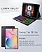 Backlit Keyboard Mouse Case for Samsung Galaxy Tab S6 Lite (2024/2022/2020) 10.4-inch,with Wireless Bluetooth British Layout Keyboard and Mouse, Magnetic Design Detachable, Built-in Pen Holder, Black