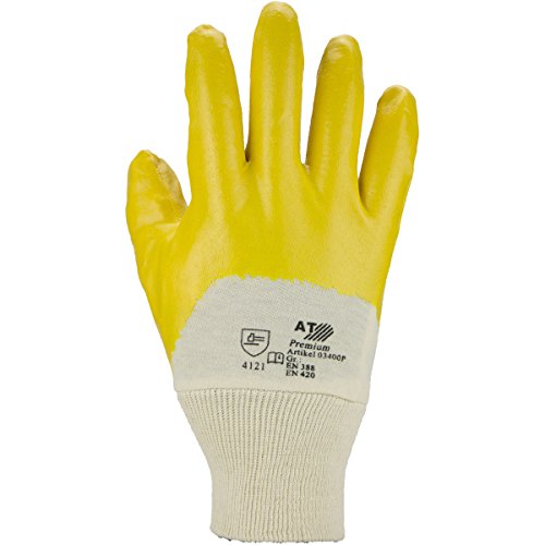 Preisvergleich Produktbild ASATEX Nitril-Handschuh 03400P, gelb, Gr. 10 (12 Paar)