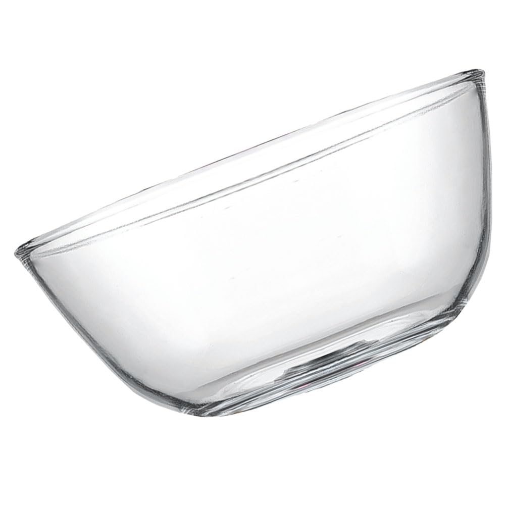 Uonlytech Saladier en Verre Élégant de 4500ml, Bol Mélangeur Pratique et Lisse Toucher pour Fêtes et Célébrations, Bol Ménager Polyvalent et Créatif
