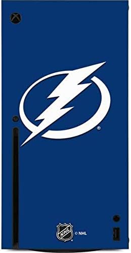 Skinit Decal Gaming Skin Compatible with Xbox Series X Console - Officially Licensed NHL Tampa Bay Lightning Logo Design