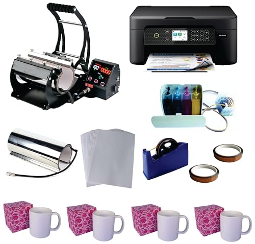 Sublimadora 3en1 para tazas 20oz 15oz 11oz con impresora XP-4200