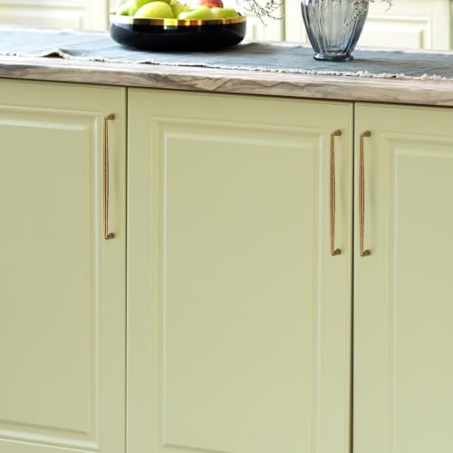 Image of Ravinte 5 Pack 10 Inch Antique Brass Kitchen Cabinet Handles Solid Zinc Alloy Cabinet Pulls Cupboard Hardware Drawer Handles