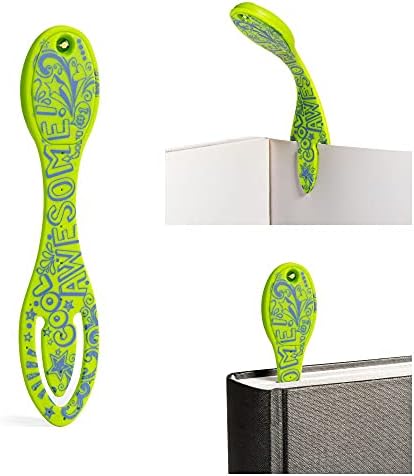Flexilight Reading Light | 2 in 1 Bookmark Book Light | LED Clip On Reading Lamp | Children and Adult Book Torch for Reading in Bed | Book Accessories | Gift for Readers, Book Lovers (Floral)