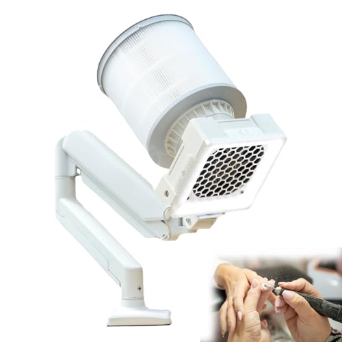 Square Nail Art Vacuum Cleaner - Professional Low Noise Cordless Nail Dust Collector with Reusable Filter, Powerful Suction for Manicure, Carving, Wood Carving (1pcs)
