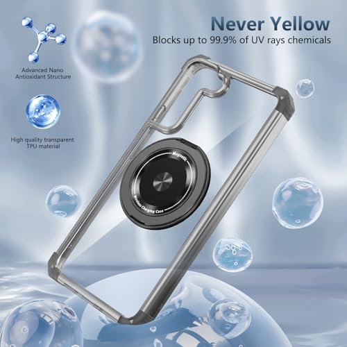 Coque Samsung S22 Plus rotative 360 avec charge sans fil - 5