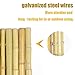Mininfa Natural Rolled Bamboo Fence, Eco-Friendly Bamboo Fencing, 4 ft High x 6 ft Long