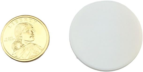 Smartdealspro Set of 100 1 1/2 Inch Opaque Poker Chips Plastic Learning Counters Game Tokens with Storage Box (White)
