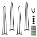 Produktbild Wolketon 4er Set Hairpin Leg 45cm(18 zoll) 3 Streben DIY Tischbein im aus Stahl Haarnadelbeine Tischgetell Tischbeine, für Esstisch Couchtisch