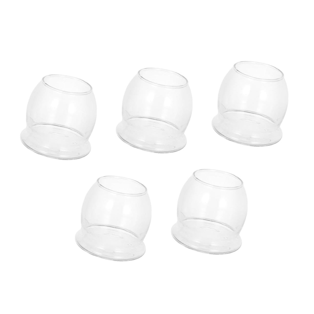 PRETYZOOM 5 Piezas Gafas de Bourbon Gafas Novedad Vaso Bourbon Café de café vidrios de Ron de Copa Vaso de Whisky Divertido Tumbler de Whisky Divertido Transparente