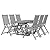 EVERSTRO 7 Piece Patio Dining Set Solid Wood Acacia,Outdoor Sets