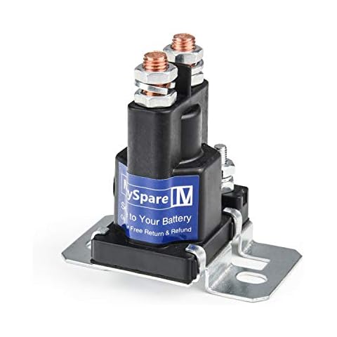 MaySpare 80-Amp Relay 12V Continuous Duty Solenoid Relay Battery Isolator and Relay White Rodgers High Current Starter Relay 4 Pin SPST Cover