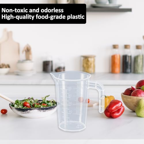 Set de 4 vasos medidores plásticos de 100 ml miniatura 4