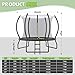 YUMPIE 8FT 10FT 12FT 14FT 15FT 16FT Outdoor Trampoline with Enclosure Net and Ladder, Recreational Trampolines for Kids and Adults, Quick Connect Frame, ASTM Approval
